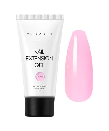 Makartt poly nail gel 50ml - extension gel colors nails UV assembly gel and nail extension gel for starter nail design DIY manicure gift calla lily