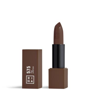 3INA MAKEUP - The Lipstick 575- Brown Lipstick with Vitamin E & Shea Butter to Nourish the Lips - Long Lasting Lip Colour with Matte Finish and Creamy Texture - Vegan - Cruelty Free