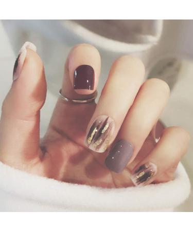 Sethexy 24-Piece Shiny Acrylic Nail Tips - Chic Sparkle & Complete Cover for Women & Girls - Buy Online on GoSupps.com