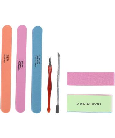 Demeras Buffers Nail Scrub Brush 19x11x3 Manicure Set Nail Polisher Nail Files Buffer Kit Dead Skin Pusher Cuticle Removal Nail Caretool - Buy Online on GoSupps.com