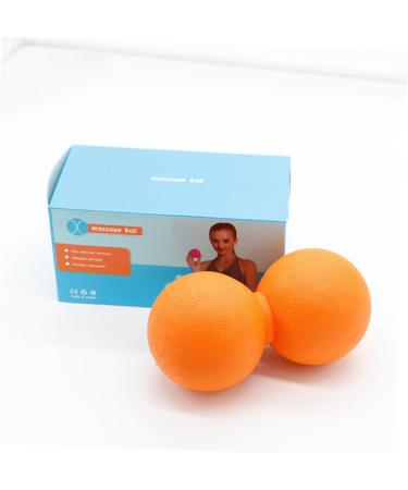 Minkissy Double Lacrosse Ball - Acupressure Peanut Massage Ball for Muscle Relief & Mobility - Medium Orange - Buy Online on GoSupps.com