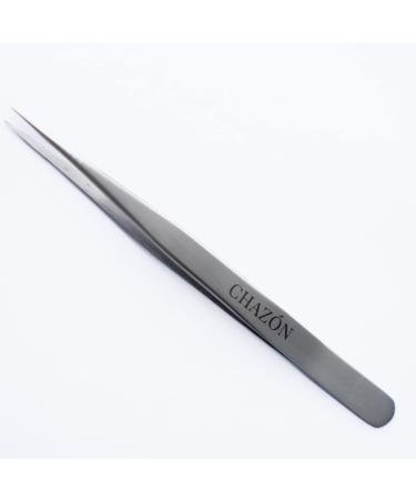 Stainless Steel Straight Point Tweezers Best Tweezers for Eyebrows Facial Hair and Ingrown Hair