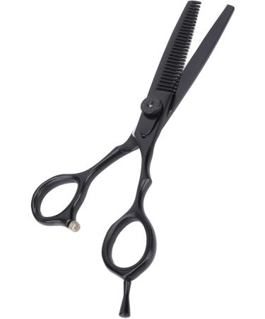 Qukaim Hairdressing Scissors Hair Scissors 5.5 Inches Black Stainless Steel Adjustable Hairdressing Scissors for Hair Thinning Shears - Buy Online on GoSupps.com