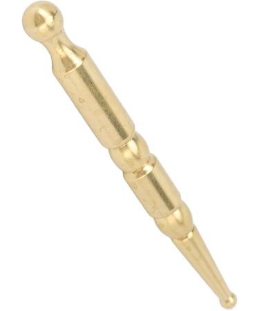 Manual Acupuncture Pen - Double-Headed Ear Massage Tool for Pain Relief | Brass Reflex Zone Device for Face & Body - Buy Online on GoSupps.com