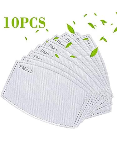 10 Pcs Kids PM 2.5 Activated Carbon Face Mask Filters - Replaceable 5-Layer Filter Paper for Children's Masks - USA Stock - Buy Online on GoSupps.com