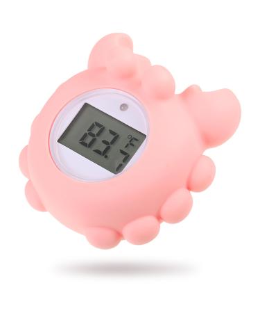 Baby Bath Thermometer Newborn Bath and Room Thermometer Baby Digital Water Thermometer Digital Water LCD Thermometer Baby Water Thermometer Gift for New Born Babies Fast and Accurate (Little Crab)