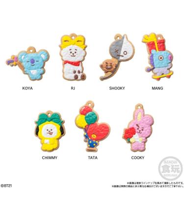 Starry Mart Bandai BT21 Cookie Charmcot Key Chain 1pc With Chewing Gum (Random Character) - Buy Online on GoSupps.com