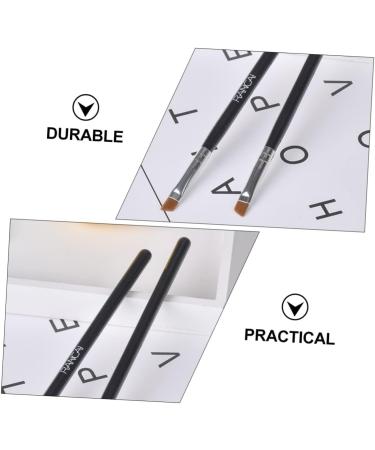 FOMIYES 10 Pcs Makeup Brush Eyebrow Brush Eye Brush Eyeliner Brush Makeup Eyeliner Wand Girl Oblique Head 16x0.7cmx2pcs Blackx2pcs - Buy Online on GoSupps.com