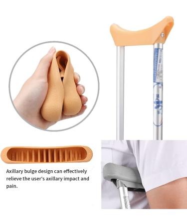 Replacement Crutch Pads - 2 Pack Cushion Tops for Underarm Crutches - Soft Support for Adults & Kids - Buy Online on GoSupps.com
