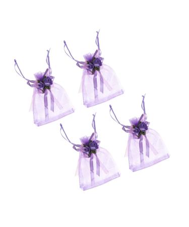 STOBAZA Candy Pouches 12pcs s Candy Bags Clear Bags for Clear Goodie Bags Drawstring Bag Bag Bow Tie