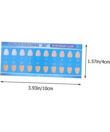 Ipetboom 60 PC Tooth Color Whitening Guide - Professional Teeth Color Chart & Teaching Boards for Dental Care - Buy Online on GoSupps.com