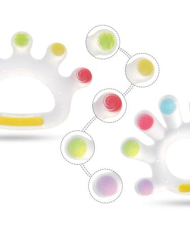 Haakaa Baby Teething Toys - Silicone Palm Teether Combo for Babies | Soothes Teething Pain & Gums | BPA-Free | 3M+ | 2pcs - Buy Online on GoSupps.com