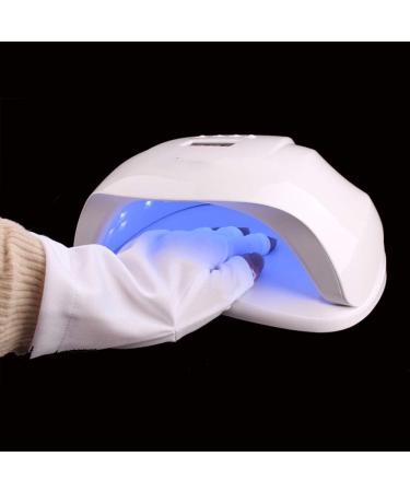 2 Pairs Gel Manicure Gloves | UV Protection Shield for Nail Design | Fingerless Anti-UV Gloves - Buy Online on GoSupps.com