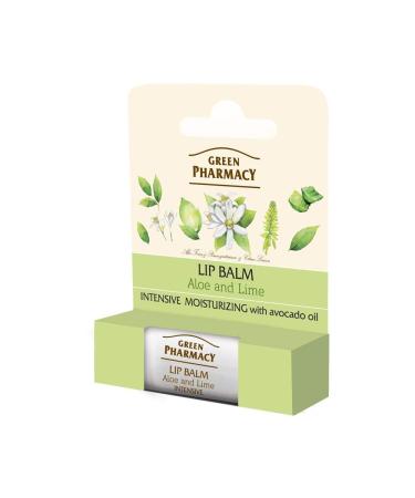 GREEN PHARMACY Elfa Pharm Green Pharmacy Intense Moisturizing Lip Balm with Aloe and Lime SPF10 4g