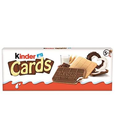 Ferrero 5 x Ferrero Kinder Cards Waffle Bars 128 g
