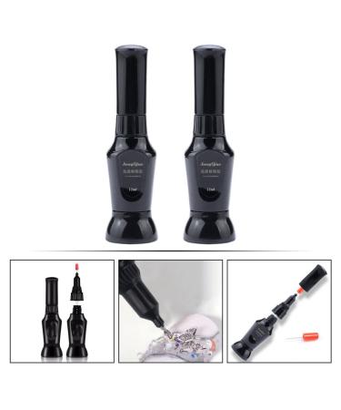 Lurrose 2-Piece Precision Nail Glue Gel Pen for Rhinestones & Glitter Ideal for Nail Art & Gemstone Application - Buy Online on GoSupps.com