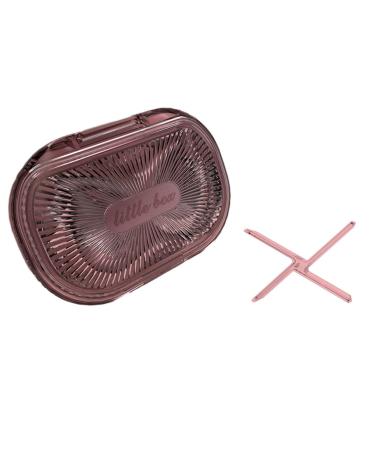 dijiusidy Portable Dental Case Braces Storage Box Seal with Partition Dust-proof Cotton Swab Holder for Travel Home Business Pink L L Pink