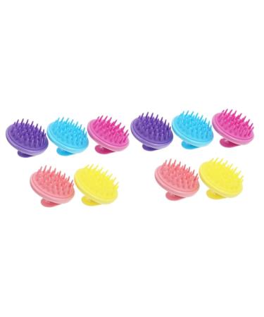 Tovinanna 10 Stk silicone shampoo brush hair shower brush scalp massage brush hairbrush hairbrush cleaning brushwear W scher scalp care of the dog massage worm care bursts