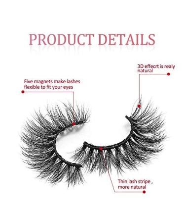 10 Pairs Magnetic Eyelashes and Eyeliner Kit - Reusable 3D False Lashes with Tweezers, No Glue Needed - Buy Online on GoSupps.com