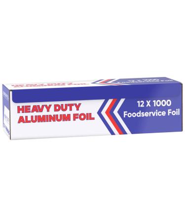 Ox Plastics Aluminum Foil Wrap for Food | Heavy Duty Aluminum Foil | BBQ Silver Foil Rolls for Grilling, Roasting, Baking | Perfect for Commercial & Home Use | 12x1000 FT (1 Box) 1 Count (Pack of 1) - Buy Online on GoSupps.com