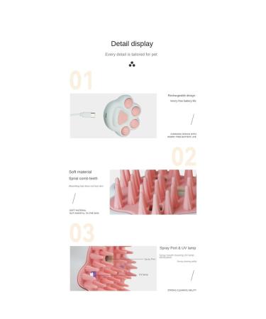 Buy Fzzuzdlap Electric Pet Spray Grooming Comb | UV Spray & Massage Function | Perfect for International Shipping - Buy Online on GoSupps.com