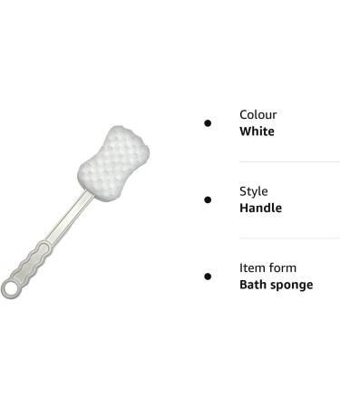 Long Handled Body & Back Scrubber - Exfoliating Bath Sponge for Men, Women, and Elderly - Wet/Dry Brushing Aid - Buy Online on GoSupps.com