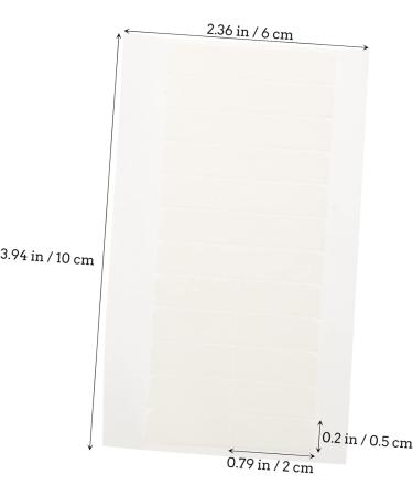 Didiseaon 5 Sheets Double-sided Tape 2 Side Adhesive Hair Tapes Adhesive Strips for Hair Extension Lace Wig Tape in Hair Extensions Human Hair Wig Tape Water Proof Double Sided Tape White 2X0.5X0.1CM White - Buy Online on GoSupps.com
