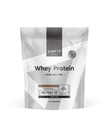 Amazon Brand - Amfit Nutrition Whey Protein Powder Chocolate Flavour 33 Servings 1 kg (Pack of 1)