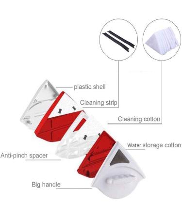 Window Cleaner Glass Wiper Plastic Double-Sided Magnetic Window Glass Cleaning Double Glazed Window Apply ToThickness 15-24mm - Buy Online on GoSupps.com