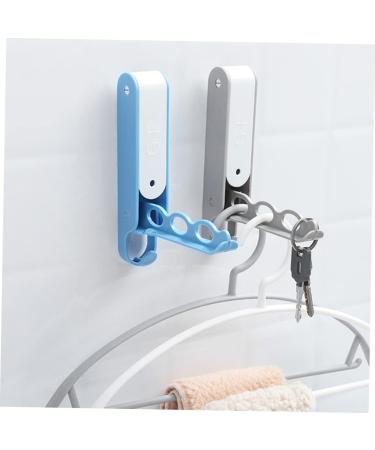 Alipis 4 Pcs Wall Hooks Wall Storage Rack Durable Hooks Multifunctional Hanger Hook up Travel Row Hook Fold 17.5*3.5*3.5cmx2pcs Light Greyx2pcs - Buy Online on GoSupps.com
