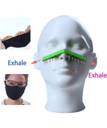 ACCROL Fogless Accessories for Glasses - 3/5/10 Piece Silicone Anti-Fog Nose Bridge Pads (Black) | Prevents Fogging & Improves Fit - Buy Online on GoSupps.com