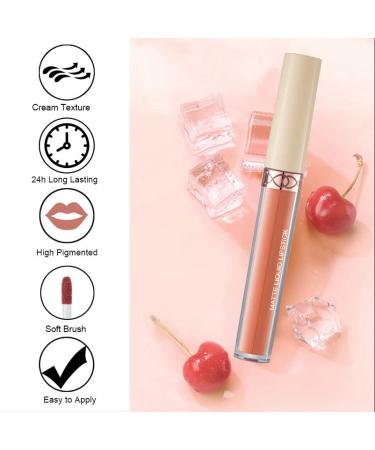 Rosarden Matte Nude Liquid Lipstick - Waterproof & Long Lasting 24 Hour Soft Velvet Formula for Women - Buy Online on GoSupps.com