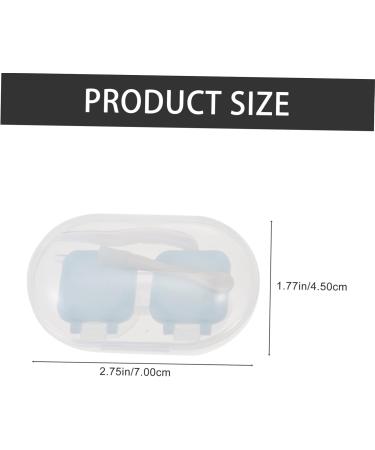 Solustrie Portable Silicone Contact Lens Case | Travel-Friendly Eye Care Storage | Stylish & Convenient | Ideal for Lenses & Accessories - Buy Online on GoSupps.com