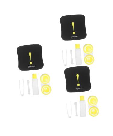 Healeved 3st clear container clear stand case container suitcase holder contact lens container contact lenses case holder for lentil container lens holder lens container cute bracket bracket