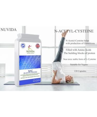 N-Acetyl-Cysteine 600mg - 120 Vegan Capsules | Premium NAC Amino Acid Supplement | Allergen Free & Vegetarian Friendly - Buy Online on GoSupps.com