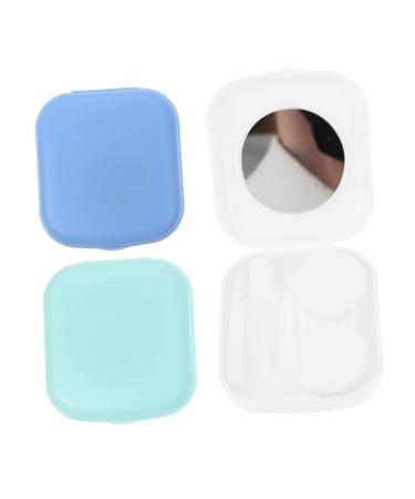 Partykindom 3 sentences contact lens container glasses holder contact lens solution in travel size colored lens travel set case kit case cosmetic container invisible travel small storage box pp