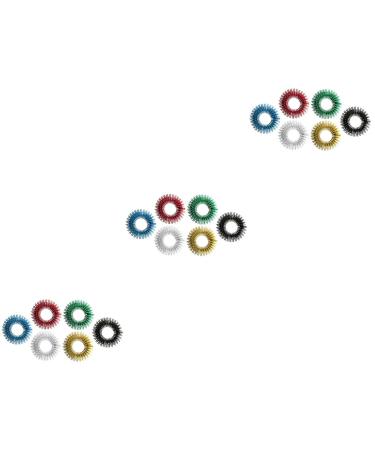 Beavorty 18 STK stress relief sting strip mini toys children's rings children's toys toys finger massage device massage rings for the fingers of feather tool vibrating ring elementary school