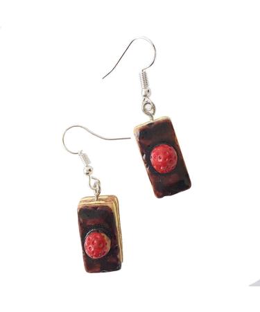 FEYLIE Women's Mini Donut Cake Earrings - Cute & Creative Minimalist Cartoon Design for Unique Style - Buy Online on GoSupps.com