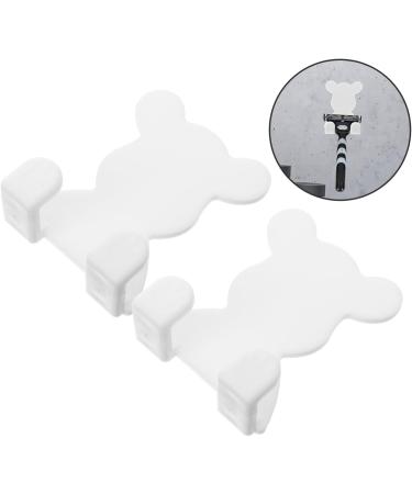 Osaladi 2-Pack Sticky Hook Razor & Brush Stand | Wall Holder for Shaving Tools | Shower Razor Holder - Durable & Convenient - Buy Online on GoSupps.com