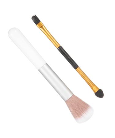 GOOHOCHY 2pcs Makeup Brush Eyeshadow Brush Eyeshadow Smudge Brush Cosmetic Eye Brush Eye Tool Brush Wool