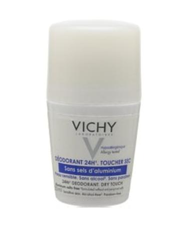 Vichy 24-Hour Dry-Touch Roll-On Deodorant Aluminum-Free with Invisible Clear Finish Residue-Free Deodorant for Sensitive Skin 24 Hour Protection Fresh 1.7 Fl Oz (Pack of 1) - Buy Online on GoSupps.com