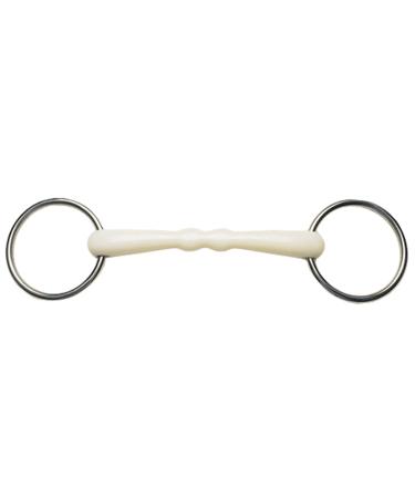 Korsteel Flexi Loose Ring Mullen Mouth Snaffle Bit IVory 5.5" 14cm - 5 1/2" IVory - Buy Online on GoSupps.com