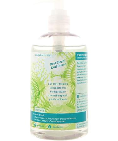 Grab Green Hand Soap 12 oz (Pack of 3) Fragrance-Free, Biodegradable, Plant & Mineral-Based with Aloe Moisture - 3 Count - Buy Online on GoSupps.com