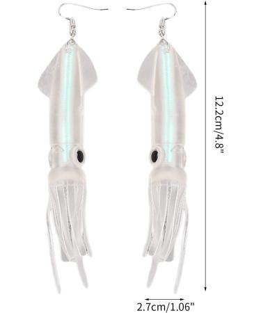 Feylie Inkfish Earrings - Y2K Style Simulation Inkfish-Drop Dangling Earrings for Women & Girls | Perfect Party Gift | Durable ABS Material - Buy Online on GoSupps.com
