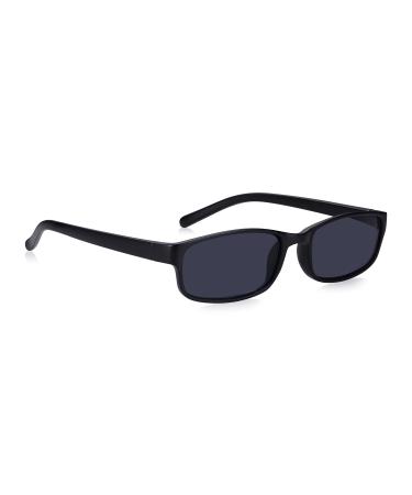 Read Optics Reading Glasses +1 to +3.5 Prescription Glasses Non-Prescription Tinted Reading Glasses +3.5 Rectangular - Black