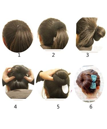 Demarkt Brown Knot Ring Hair Donut Pillow - 3 Piece Hair Bun Maker for Effortless Updos - Buy Online on GoSupps.com