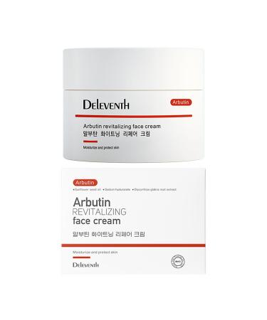 DEleventh Korean Brand -Arbutin Revitalizing Face Cream 30g / with Vitamin C and Sodium Hyaluronate for a Brighter Even-Toned Complexion and Deep Hydration