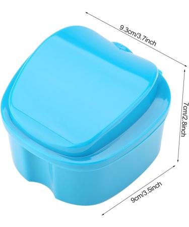 Buy Verdant Touch Denture Container | Light Blue Storage Box with Filter Screen | International Shipping Available - Buy Online on GoSupps.com