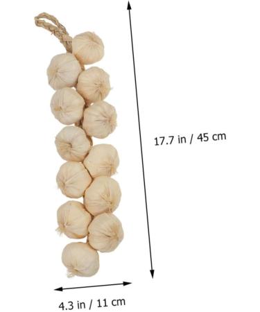 ABOOFAN 4pcs Simulated Garlic Hanging Skewers Lanyard Artificial Vegetable Model Photo Props Accessories - Buy Online on GoSupps.com