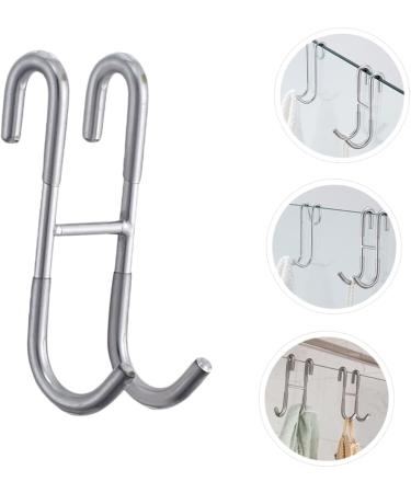 Alipis 1pc S-Hook Bird Feeder Hanger Plant Hangers Indoor S- Shaped Hook Double Door Hook Storage Bag Hook 12x6cm Silver - Buy Online on GoSupps.com